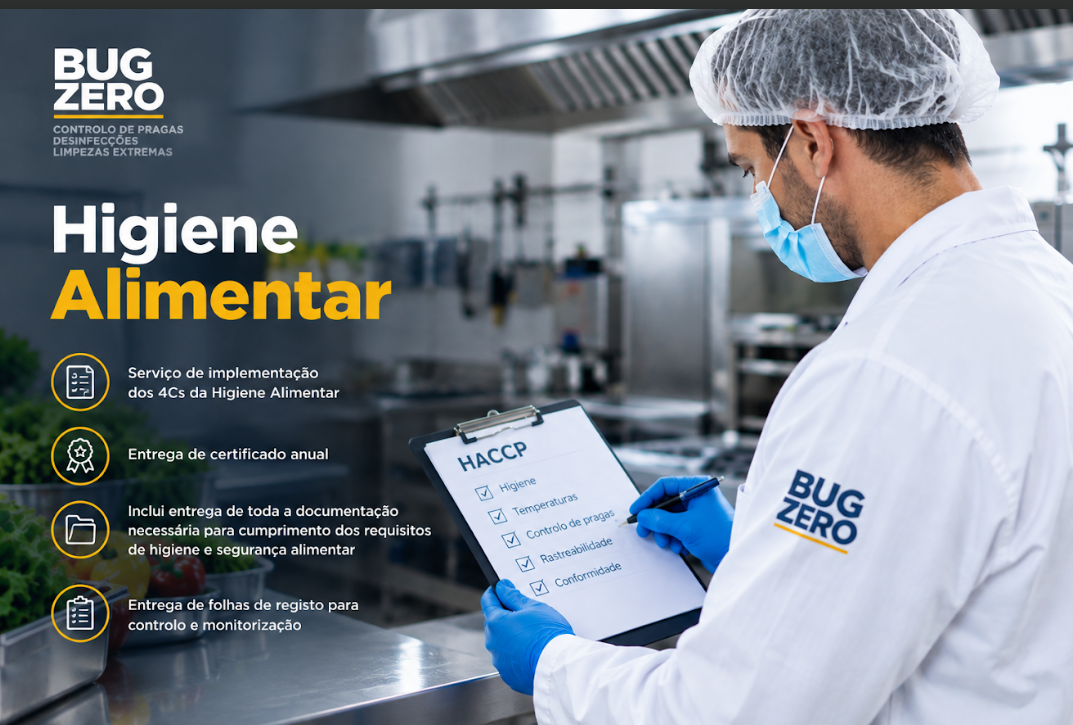 Servi&ccedil;o de Higiene Alimentar &ndash; 4 C&rsquo;s